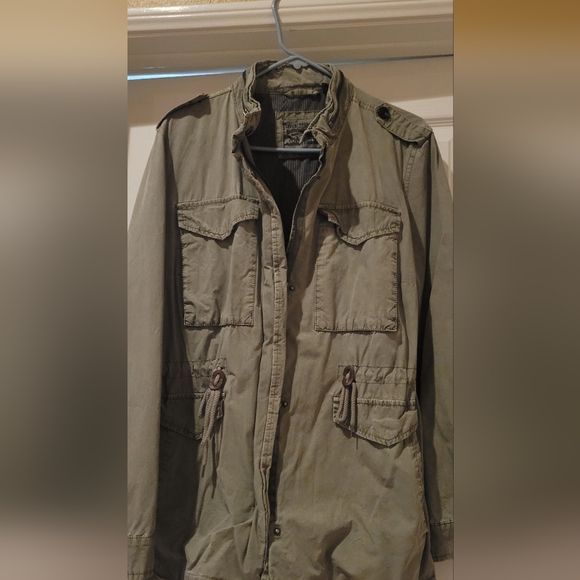 Levi's Olive Green Military Jacket - Picture 4 of 7